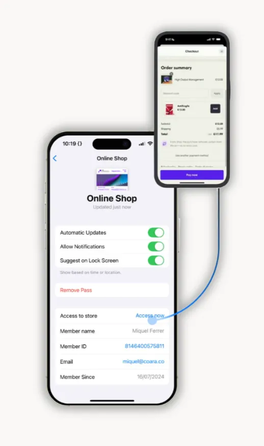 Native Apple Wallet and Google Wallet experience